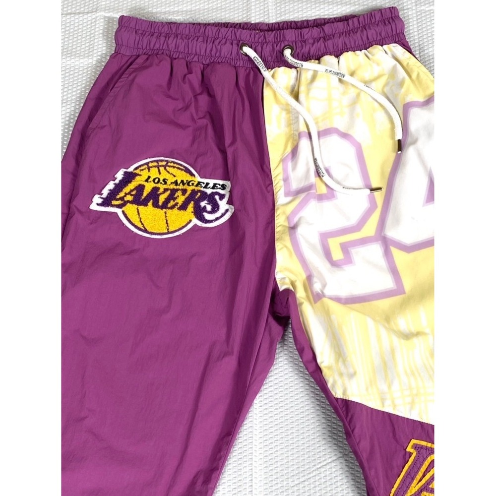 Los Angeles Lakers Pants Womens Medium Purple Yellow NBA Basketball #24 Lakers‎ - Picture 2 of 10